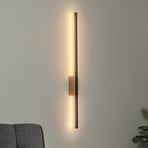 LED wandlamp Flash, zwart/pine, hoogte 79 cm, 1-lamp