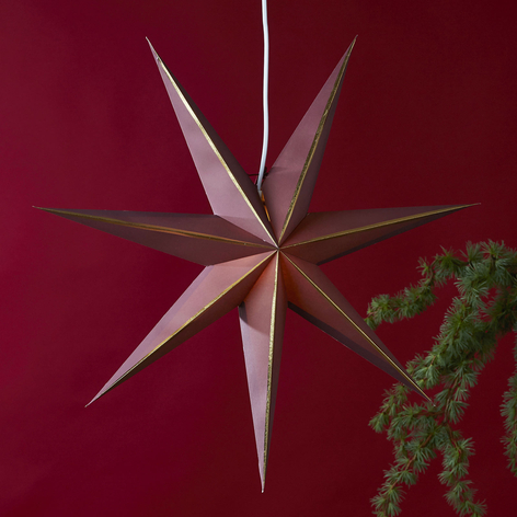 Stern Lysa aus Papier, Ø 60 cm