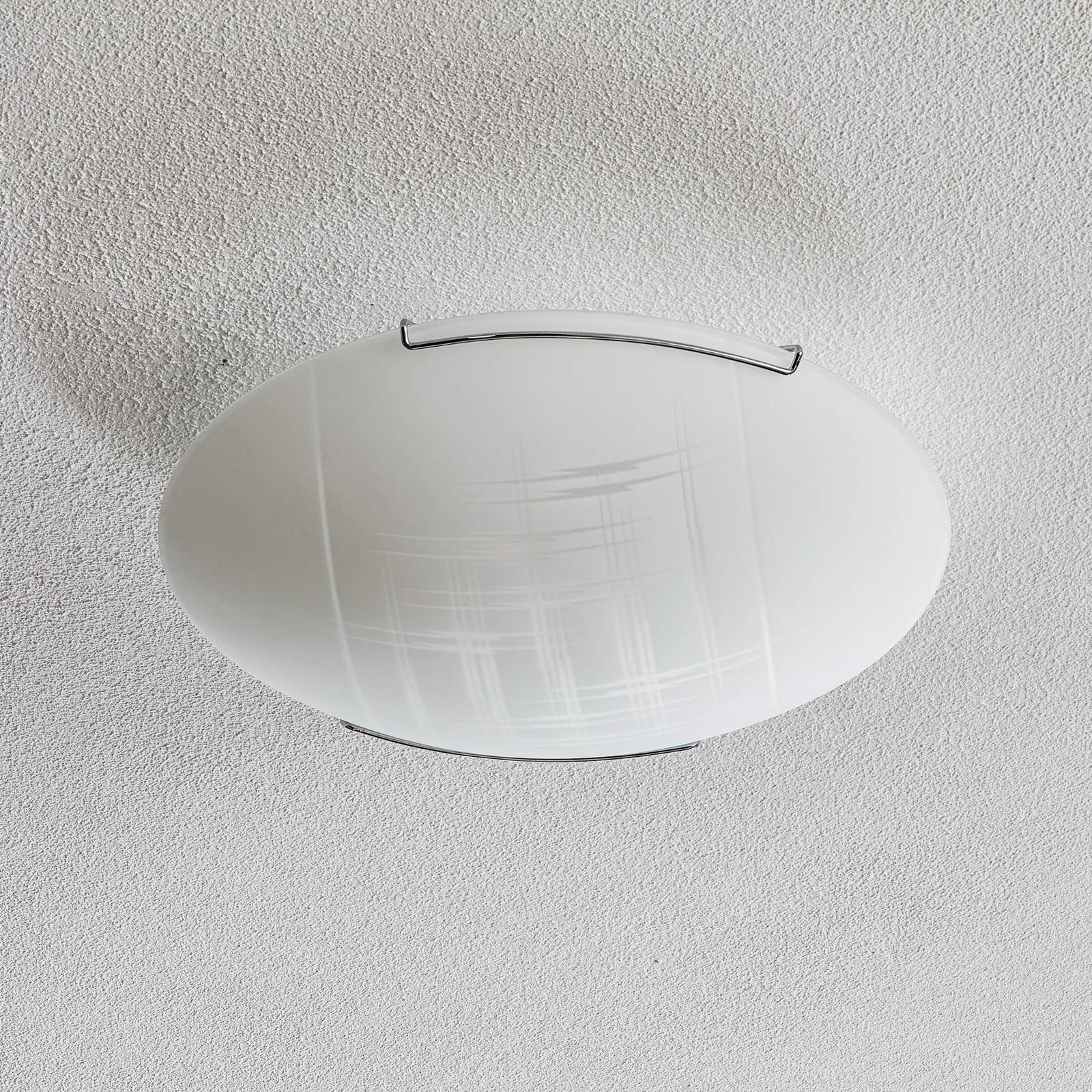 Lampa sufitowa Scratch ze szkła Ø 30 cm