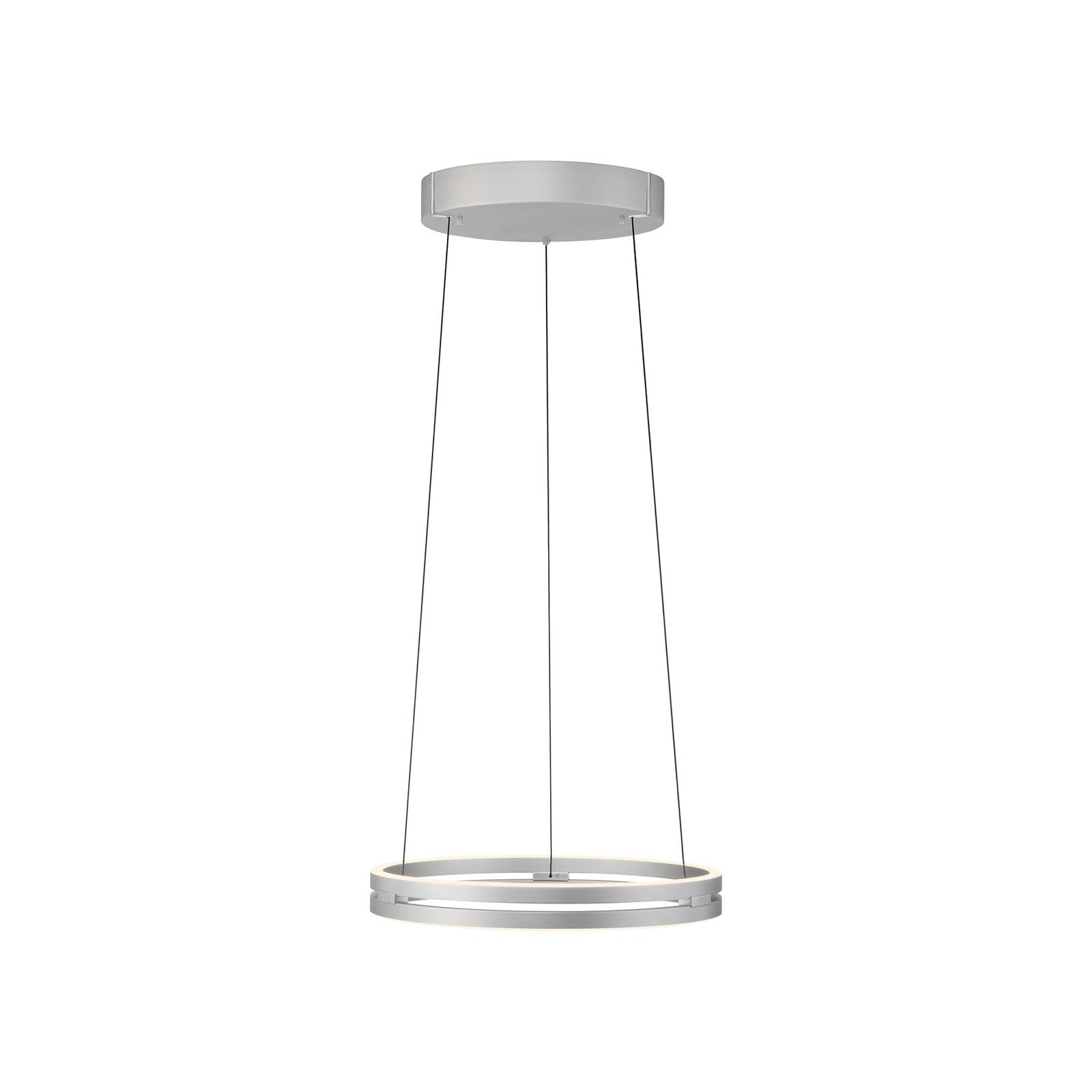 LED-Hängeleuchte PURE E-Loop, stone, Ø 50 cm, Aluminium, CCT