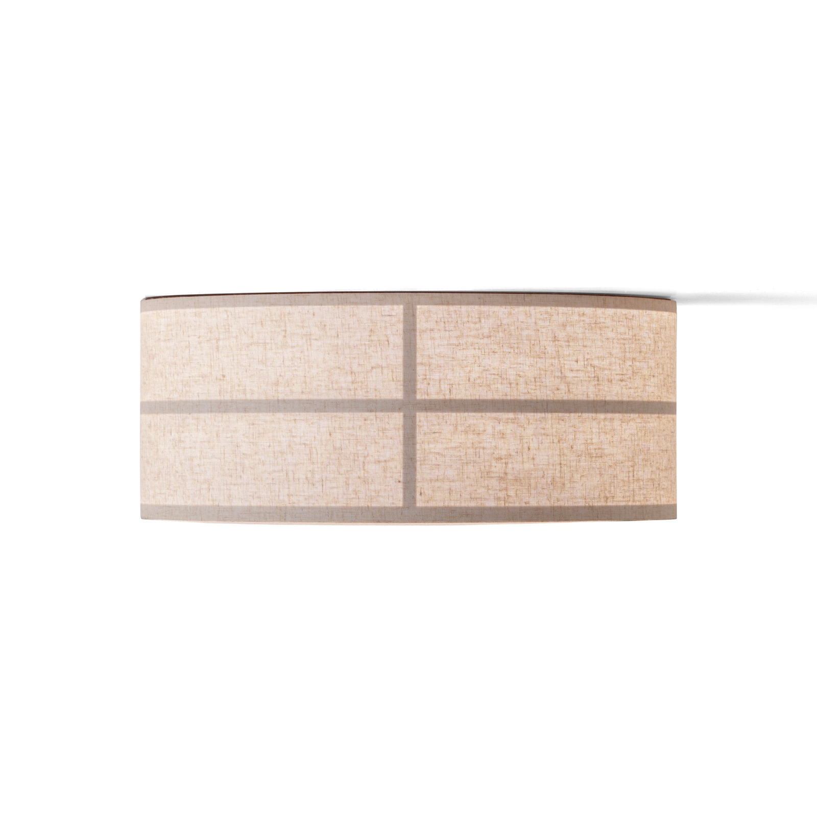 Audo ceiling light Hashira, natural colour, linen, Ø 50 cm