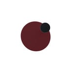 Knikerboker LED wall lamp Pois, dark red, Ø 25 cm, dimmable