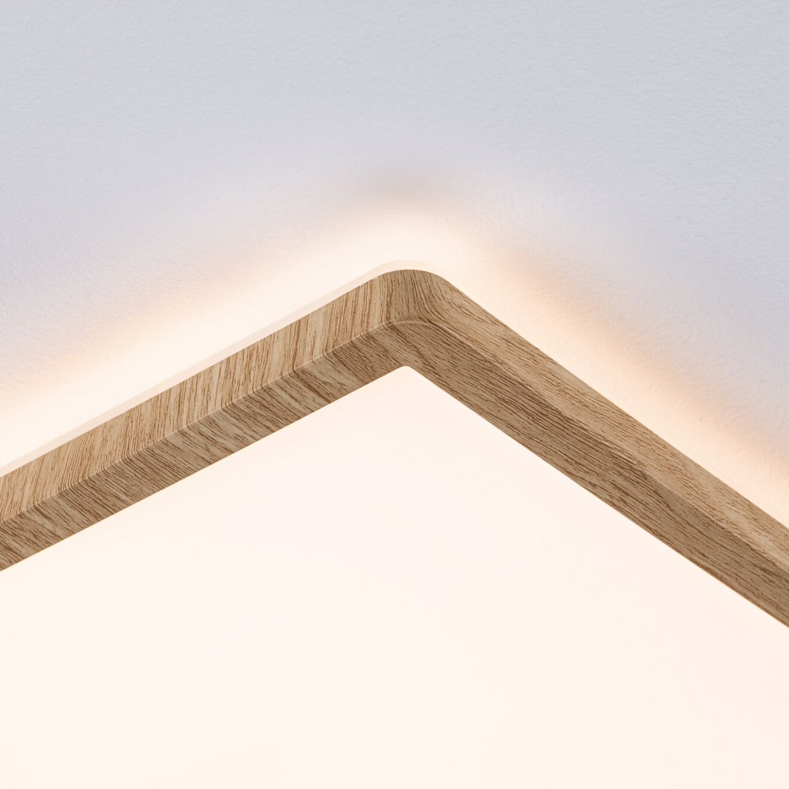 LED panel Atria Shine 58 cm, dřevěný, IP44, 3000 K, zap/vyp, Paulmann LED panel Atria Shine 58 cm, dřevěný, IP44, 3000 K, zap/vyp, Paulmann