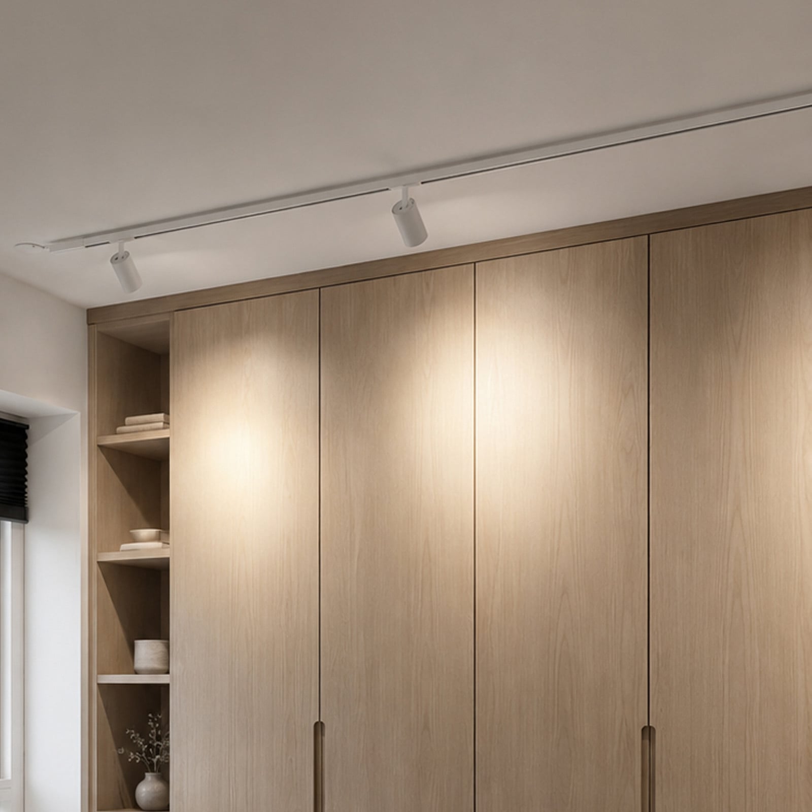 Designline Tube -kiskovalaisin, valkoinen, GU10 - Antidark - Olohuone - Metalli