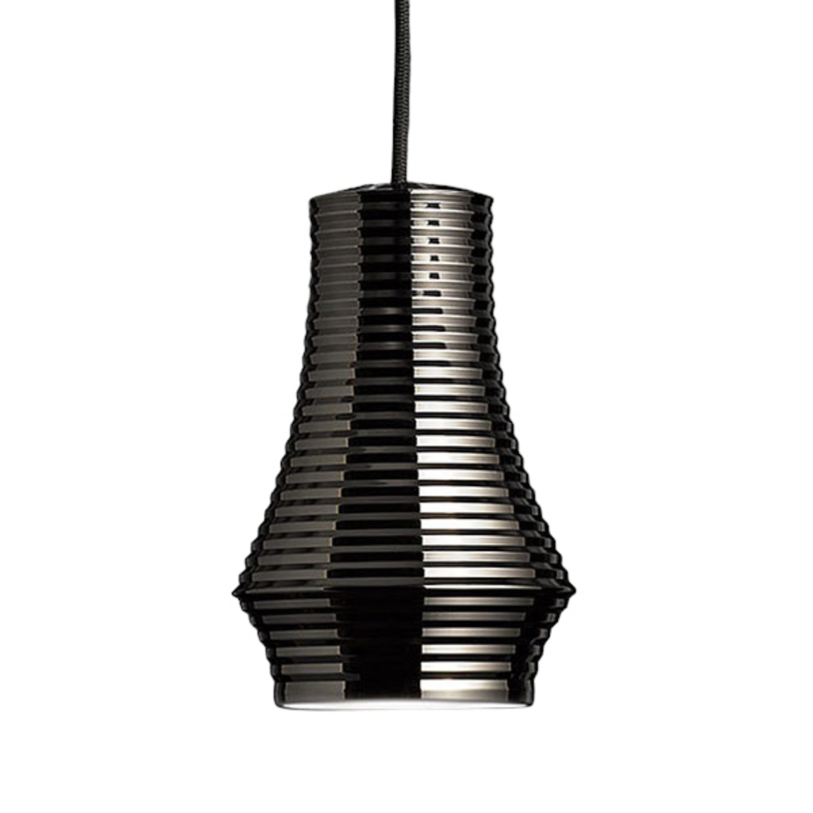 Bover Tibeta 01 - suspension LED, noire chromée