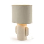 01 M WHITE EARTH bordlampe, hvid, papmaché, højde 54 cm, E27 – Serax