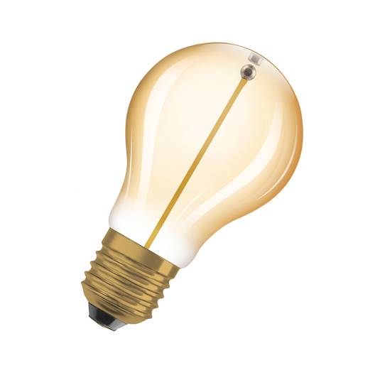 Lampada OSRAM Vintage 1906 LED E27 1.8W 2,700K dourada