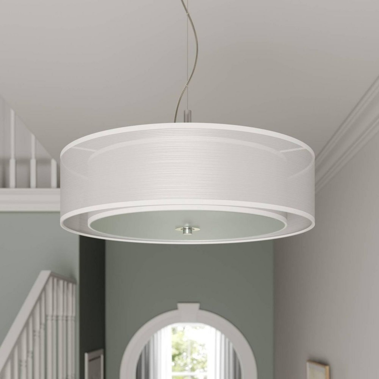 Pikka LED Lustră Pendul Ø50 White - Lindby