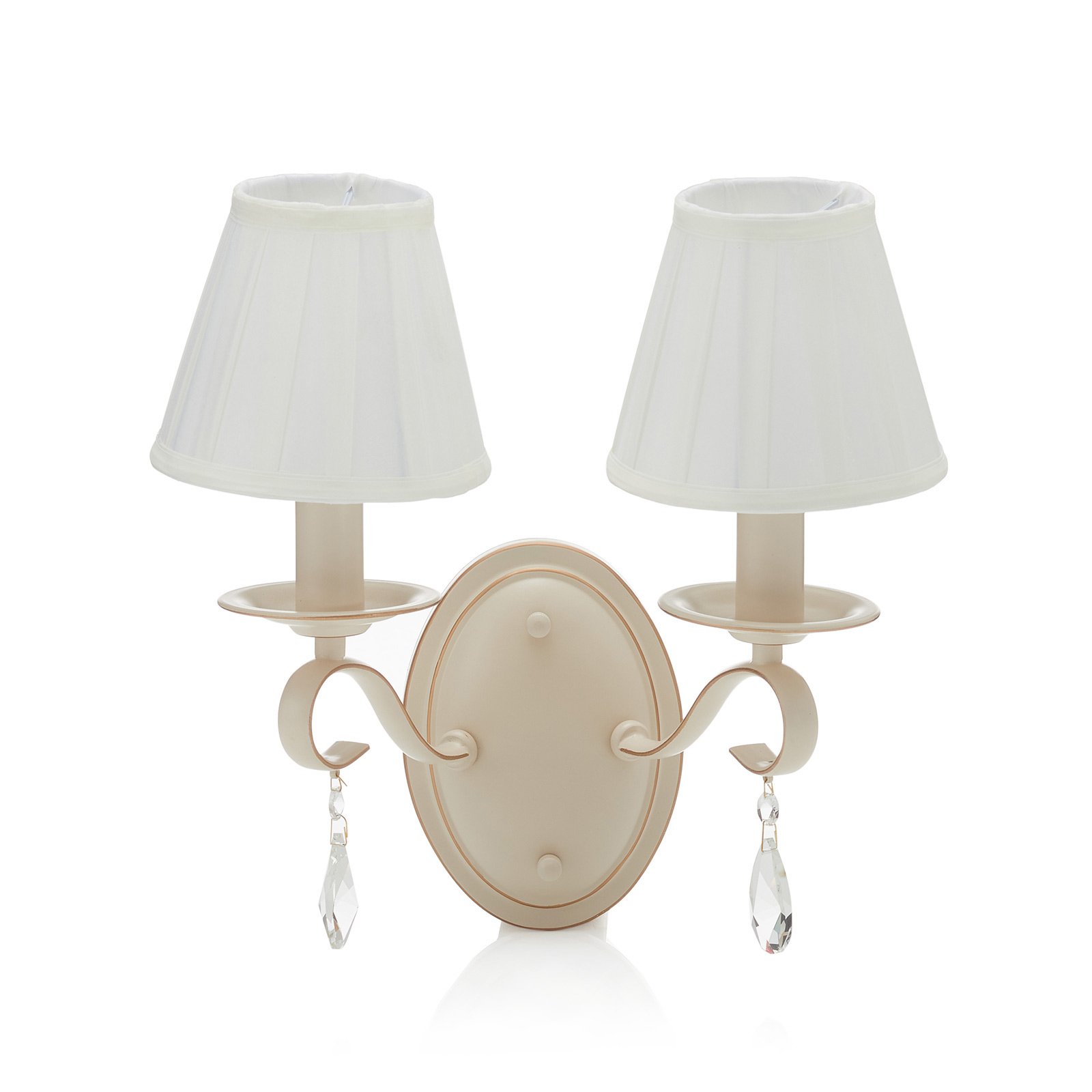 Wall light Brionia with satin shades