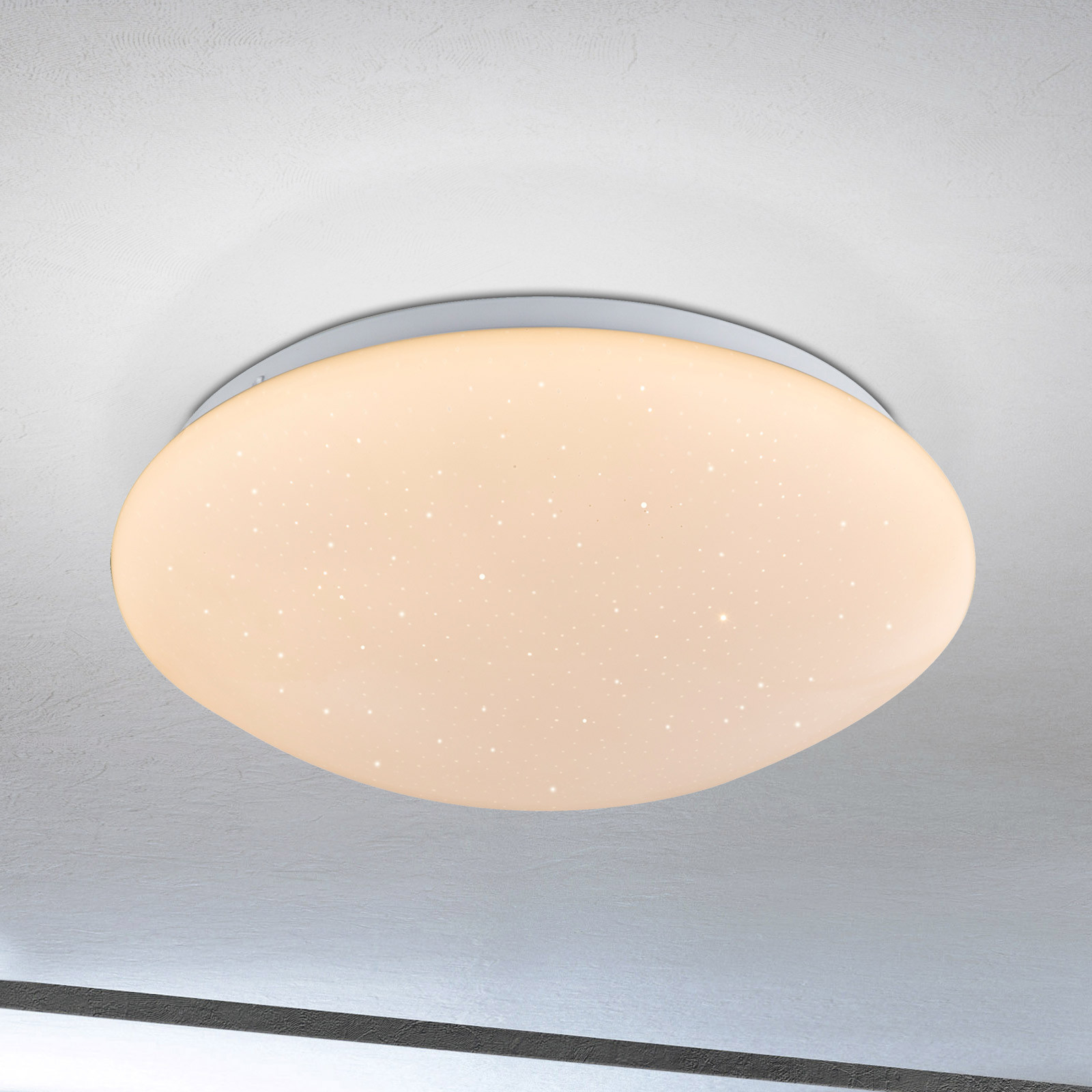 Globo Plafonieră LED Atreju I RGBW dimabilă Ø 29 cm - Camera de zi / sufragerie - modern - alb - Plastic