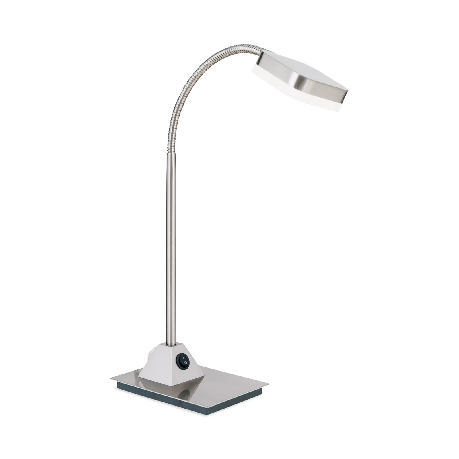 Lampe à poser LED Tobias, nickel mat