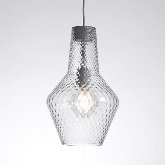 Hängeleuchte Romeo 130 cm, Glas transparent