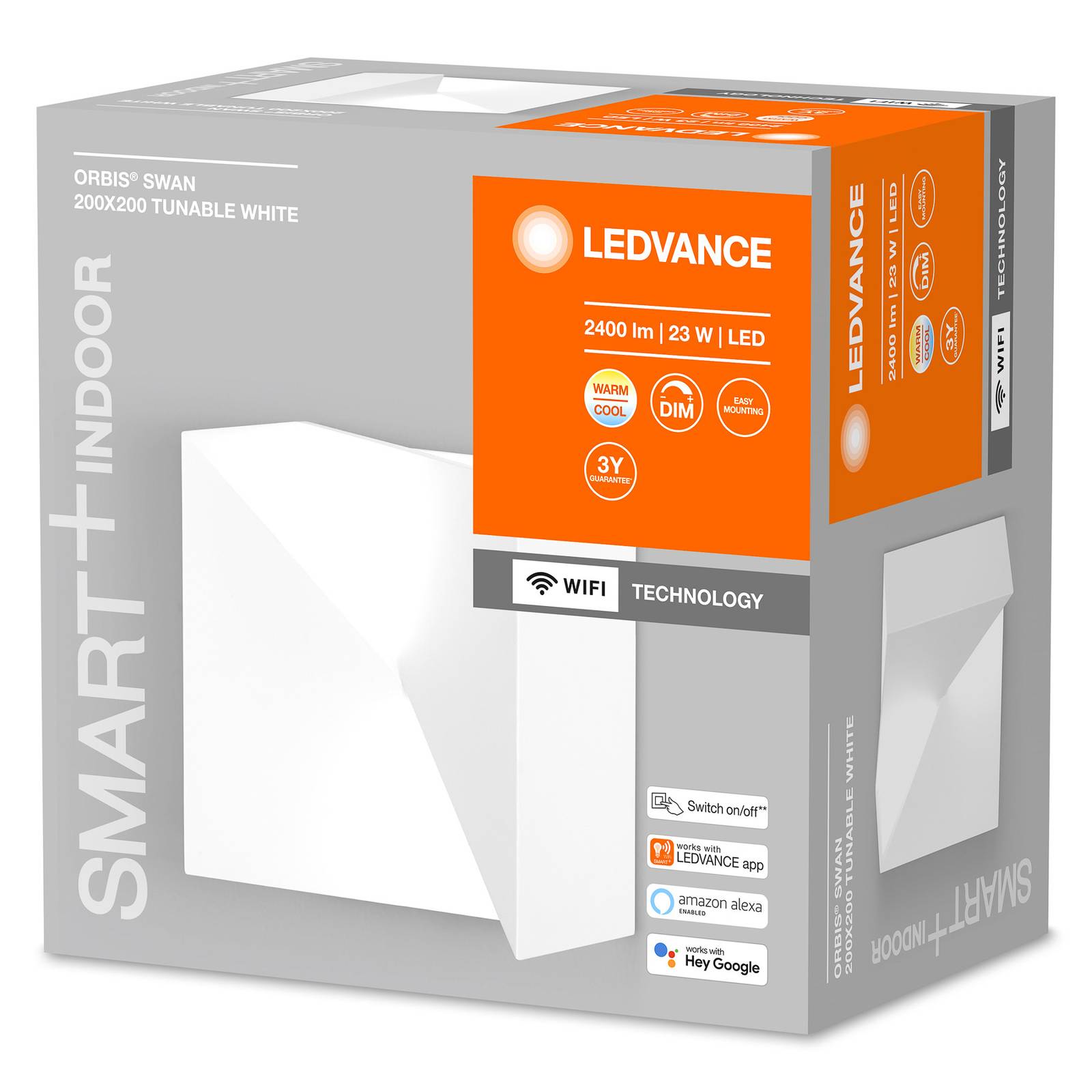 LEDVANCE SMART+ LEDVANCE SMART+ WiFi Orbis Wall Swan, 20 x 20 cm