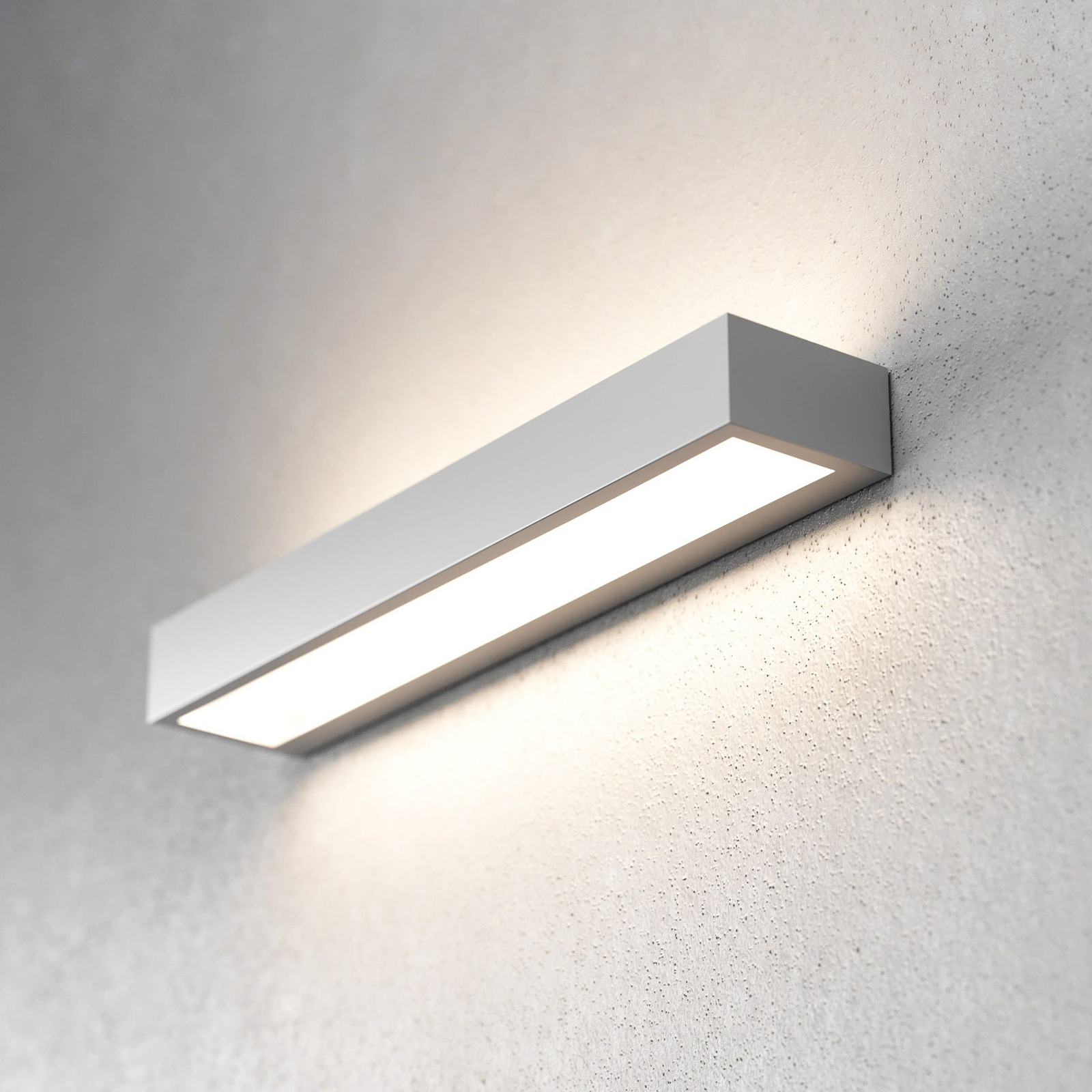 Aplique LED Mera, anchura 40 cm, aluminio, 3.000 K