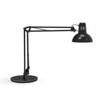 Candeeiro de secretária LED MAULstudy, preto, aço, 49 cm, E27