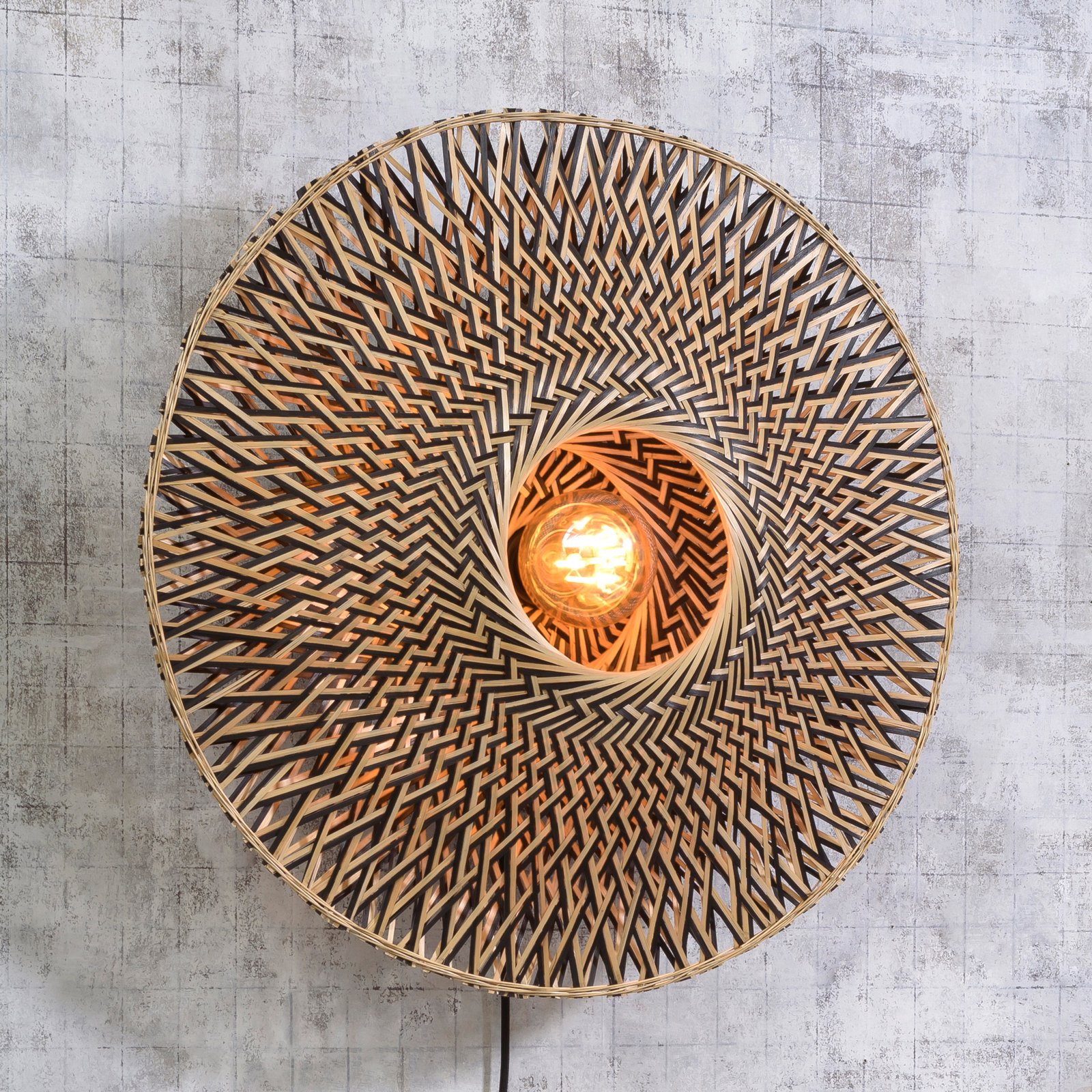 GOOD & MOJO Bali wall light made of bamboo