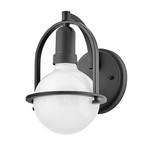 Somerset wall light, one-bulb, black