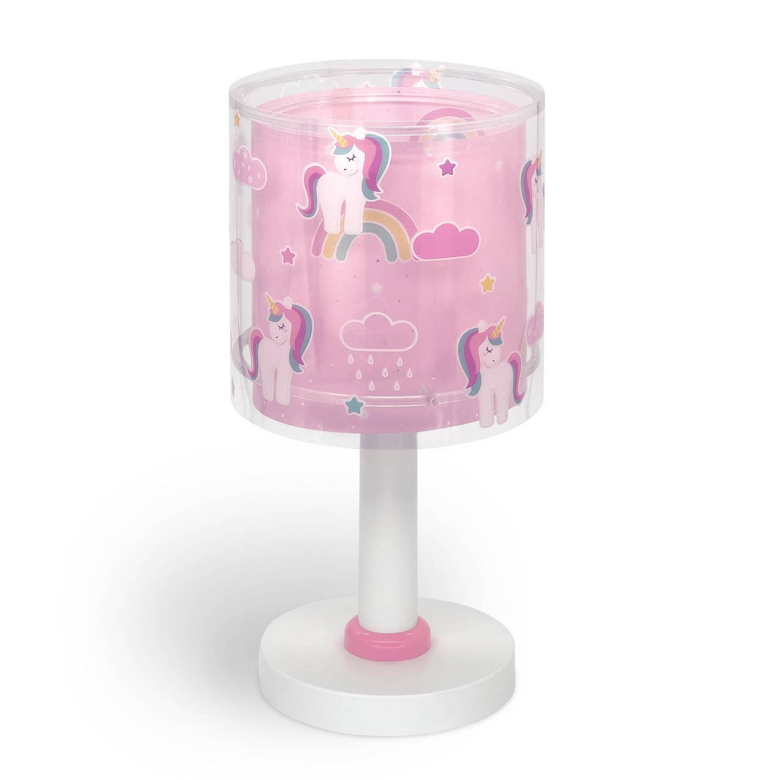 Kinder-Tischleuchte Unicorns, G4, Ø 15 cm