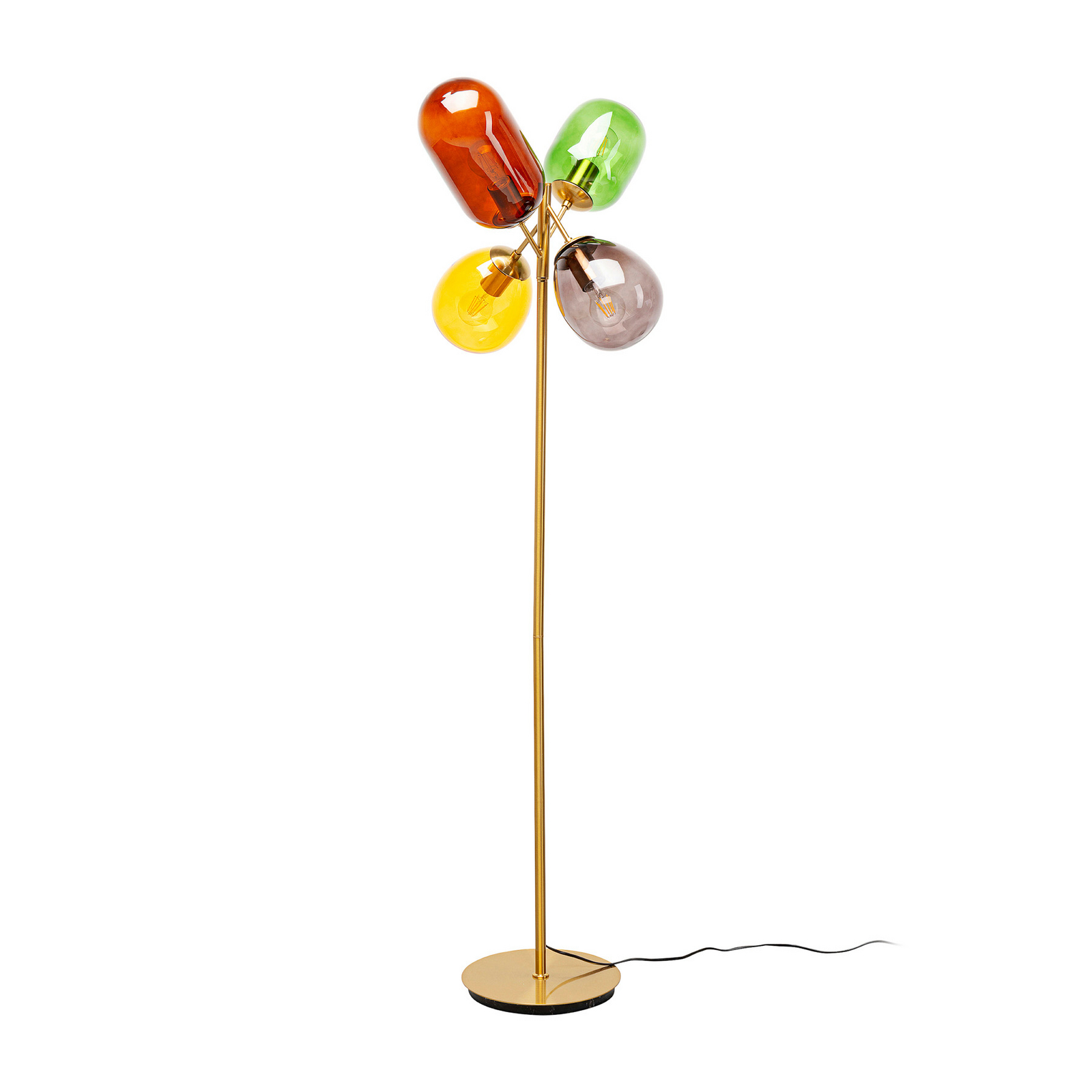 Lampe sur pied KARE Balloon Dance, multicolore, verre, 160 cm, E27