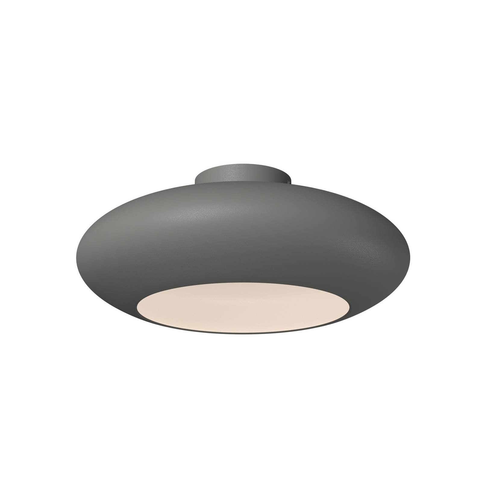 LED-Deckenleuchte Aros, dunkelgrau, Ø 40 cm, Metall, 3.000 K