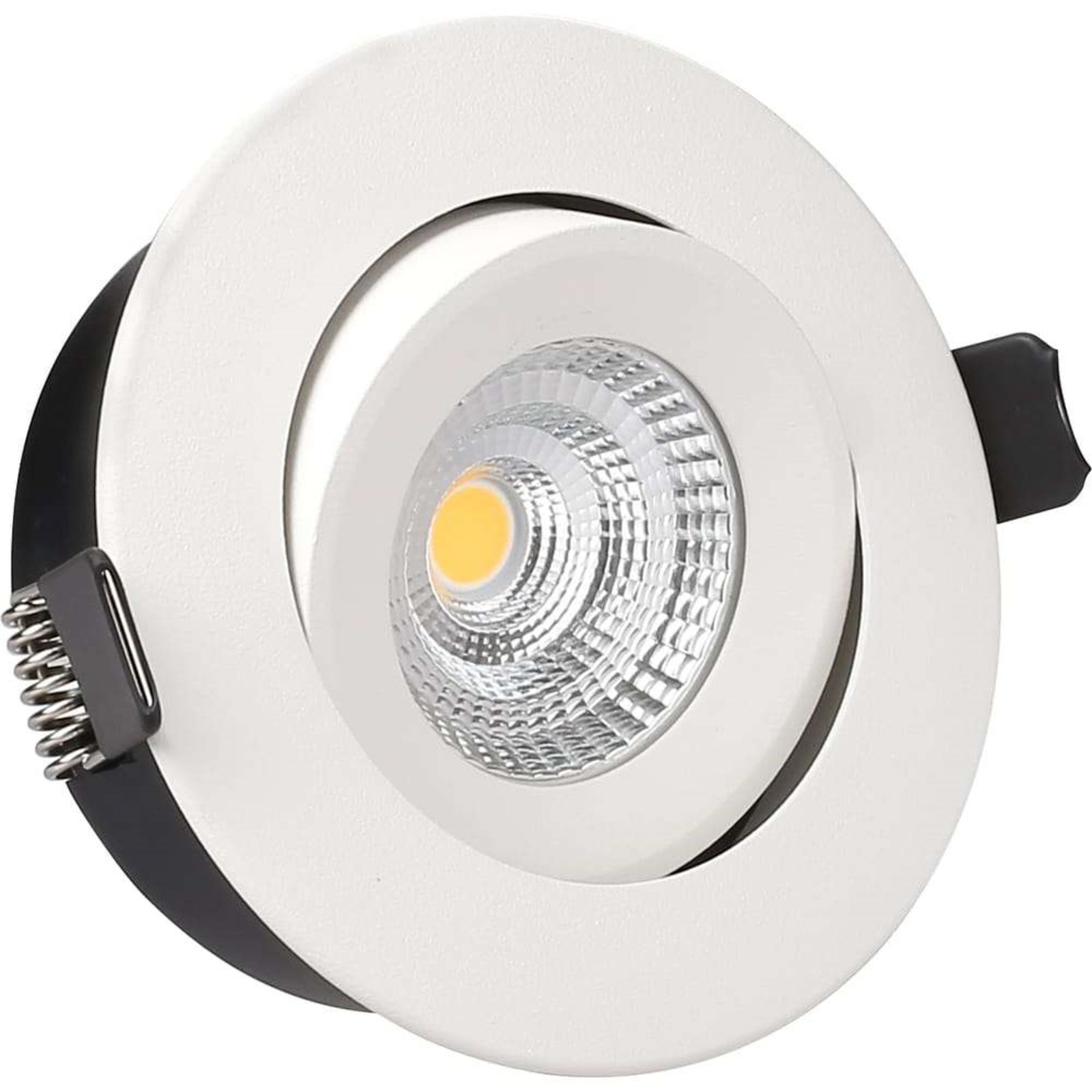 Downlight Inbyggningsspot Spot 7W 3000K Tilt Vit - Antidark