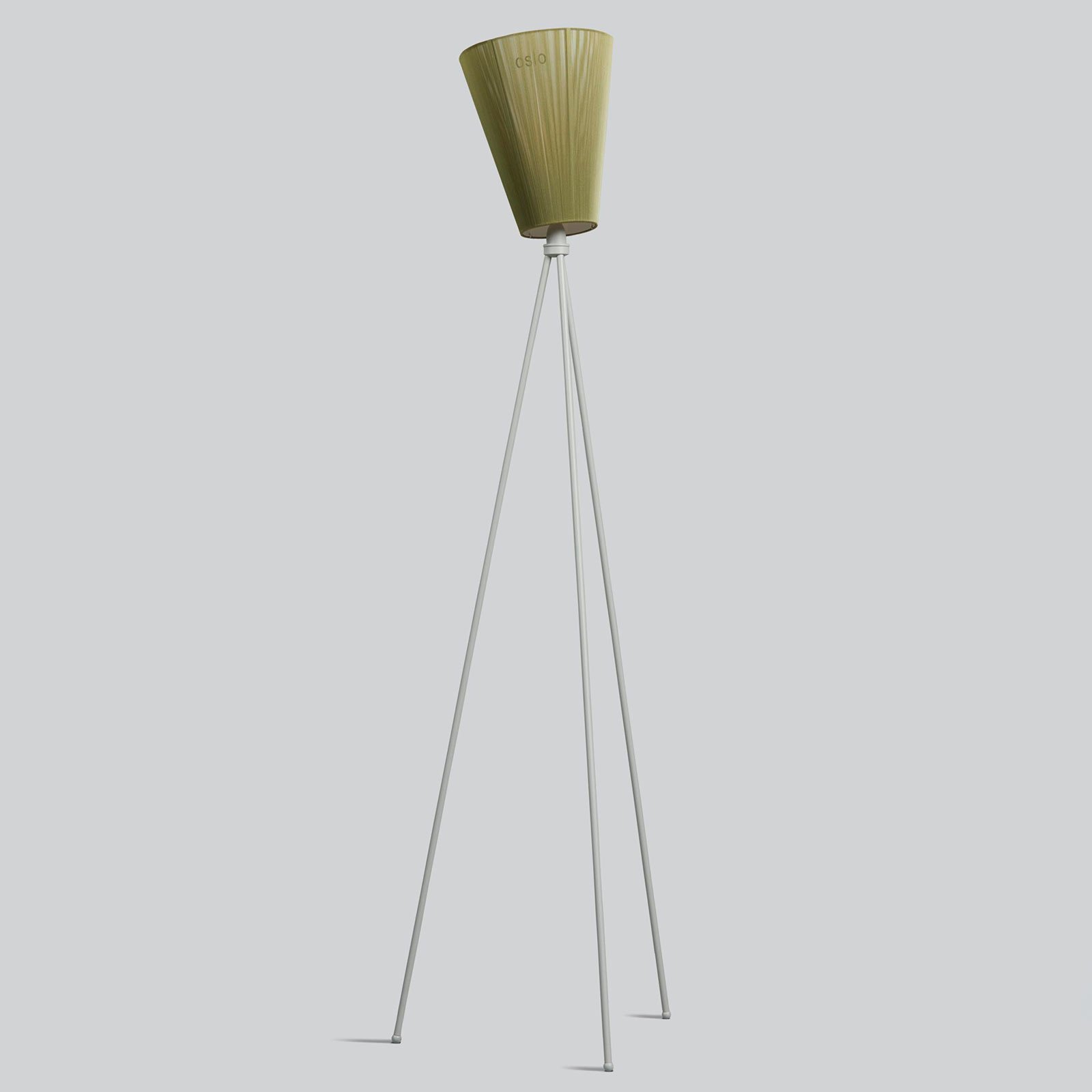 Oslo Wood Golvlampa Light Grey/Olive - Northern
