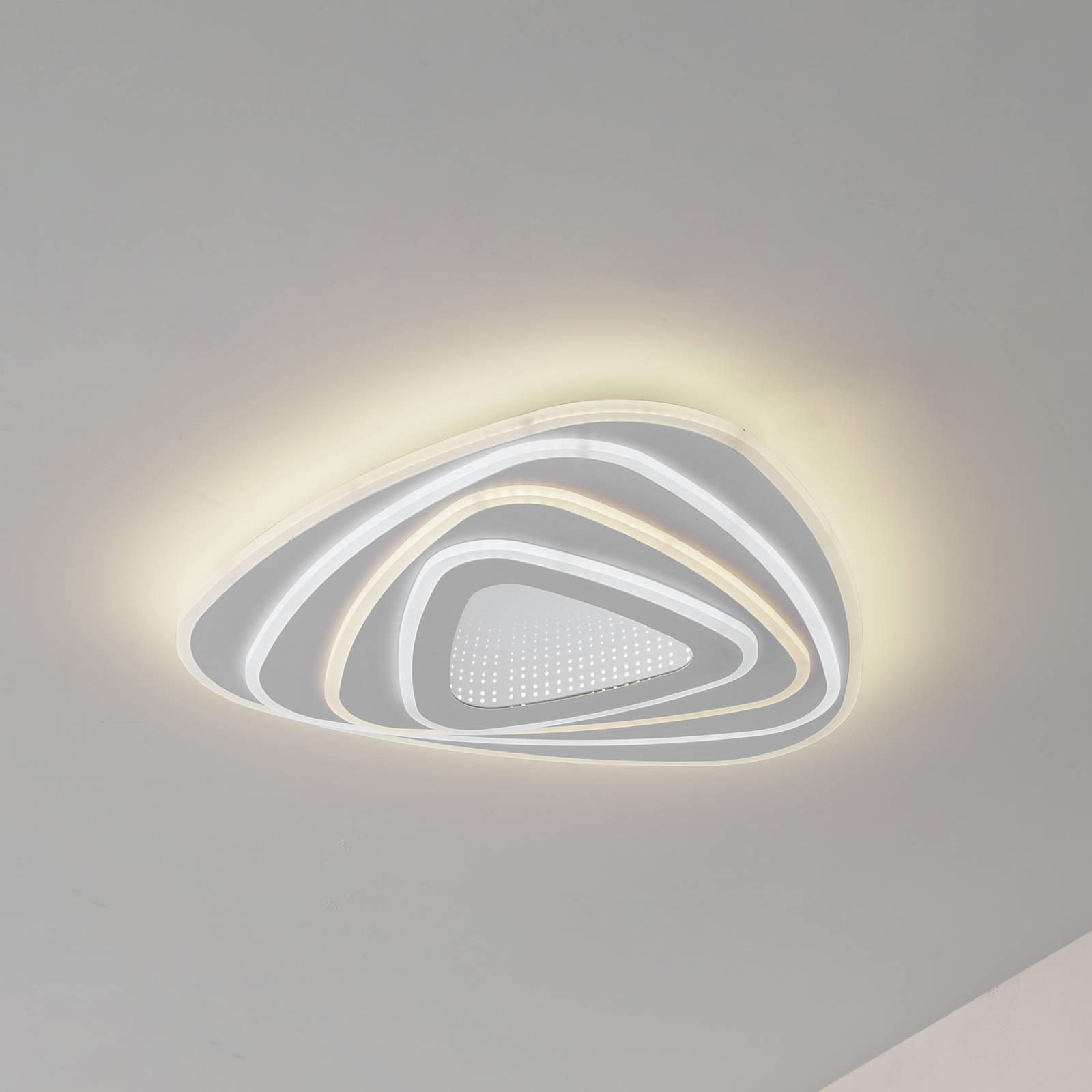 Lindby Lampa sufitowa LED Rebeka, 48x49cm, CCT, pilot