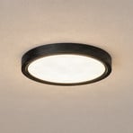 Lindby LED plafondlamp Pravin, Ø 23 cm, CCT, zwart