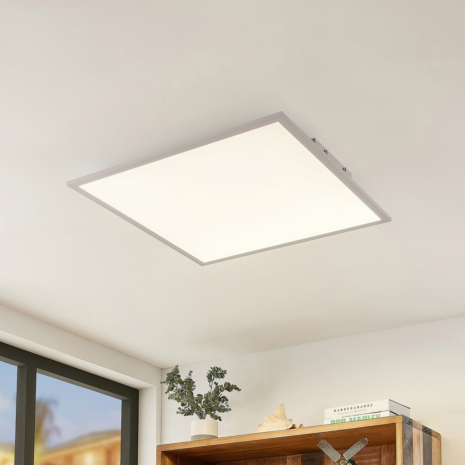 Lindby LED-Panel Luay, 60 x 60 cm, CCT, Remote, dimmbar