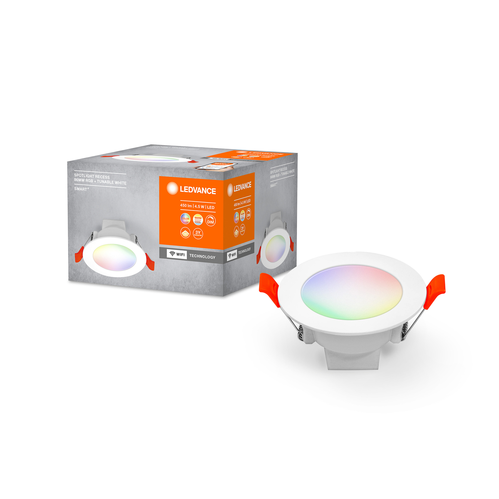 LEDVANCE SMART+ WiFi Spot LED-Einbaustrahler, 100°