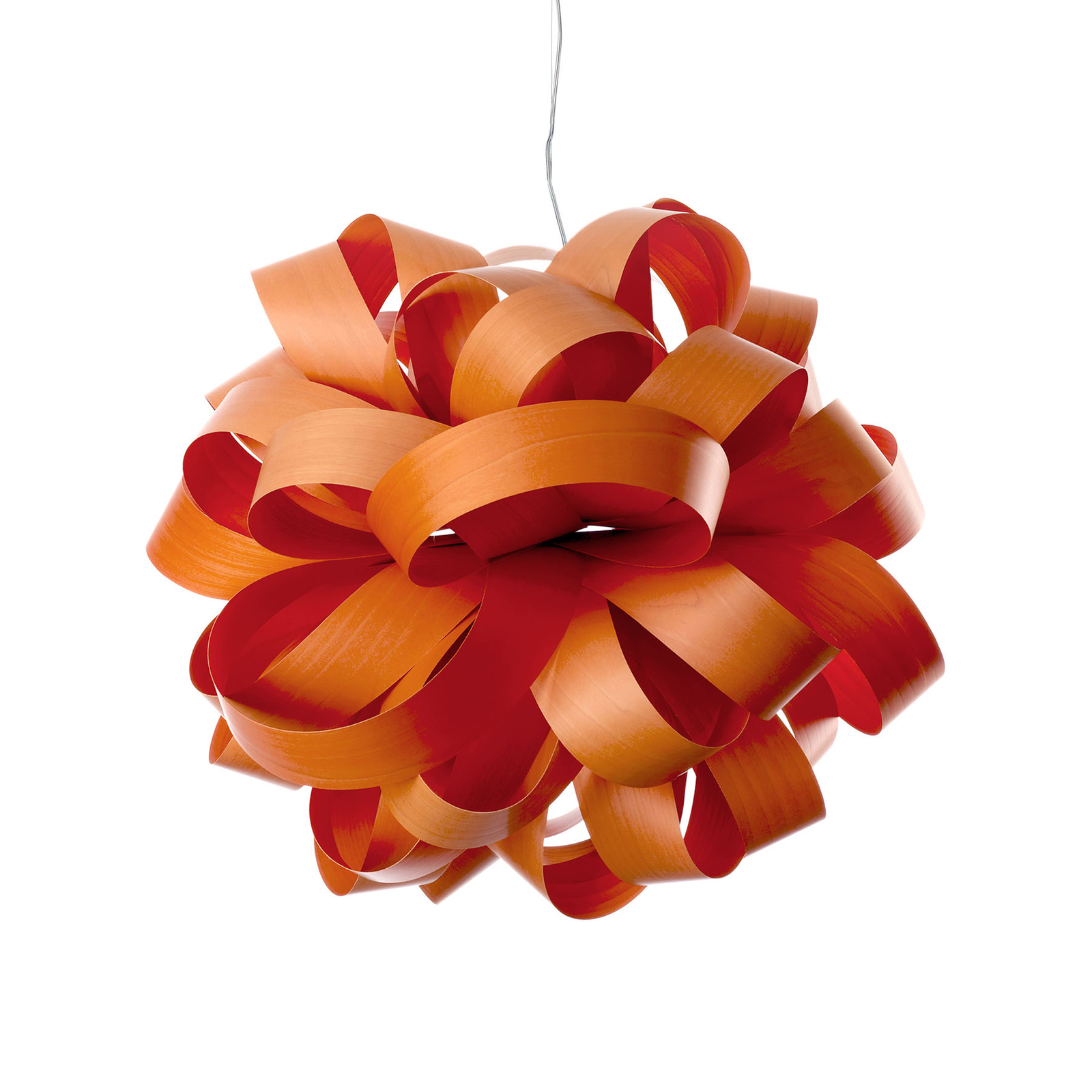 LZF Agatha Ball závesná lampa, 84x80 cm, oranžová