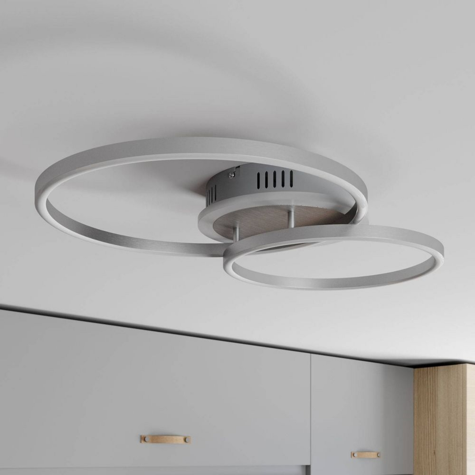 Edica Stropné Lampa Smart Home Nickel - Lindby
