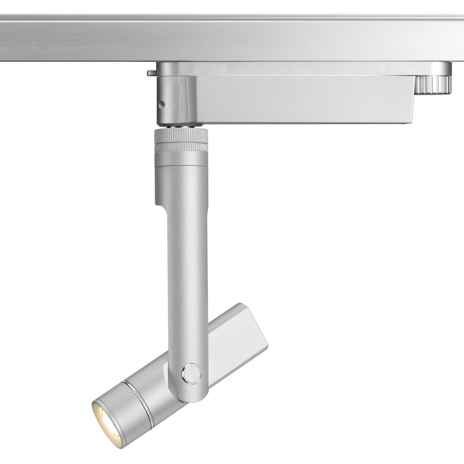 Oligo Hubble spot sur rail LED 2 700 K chromé mat