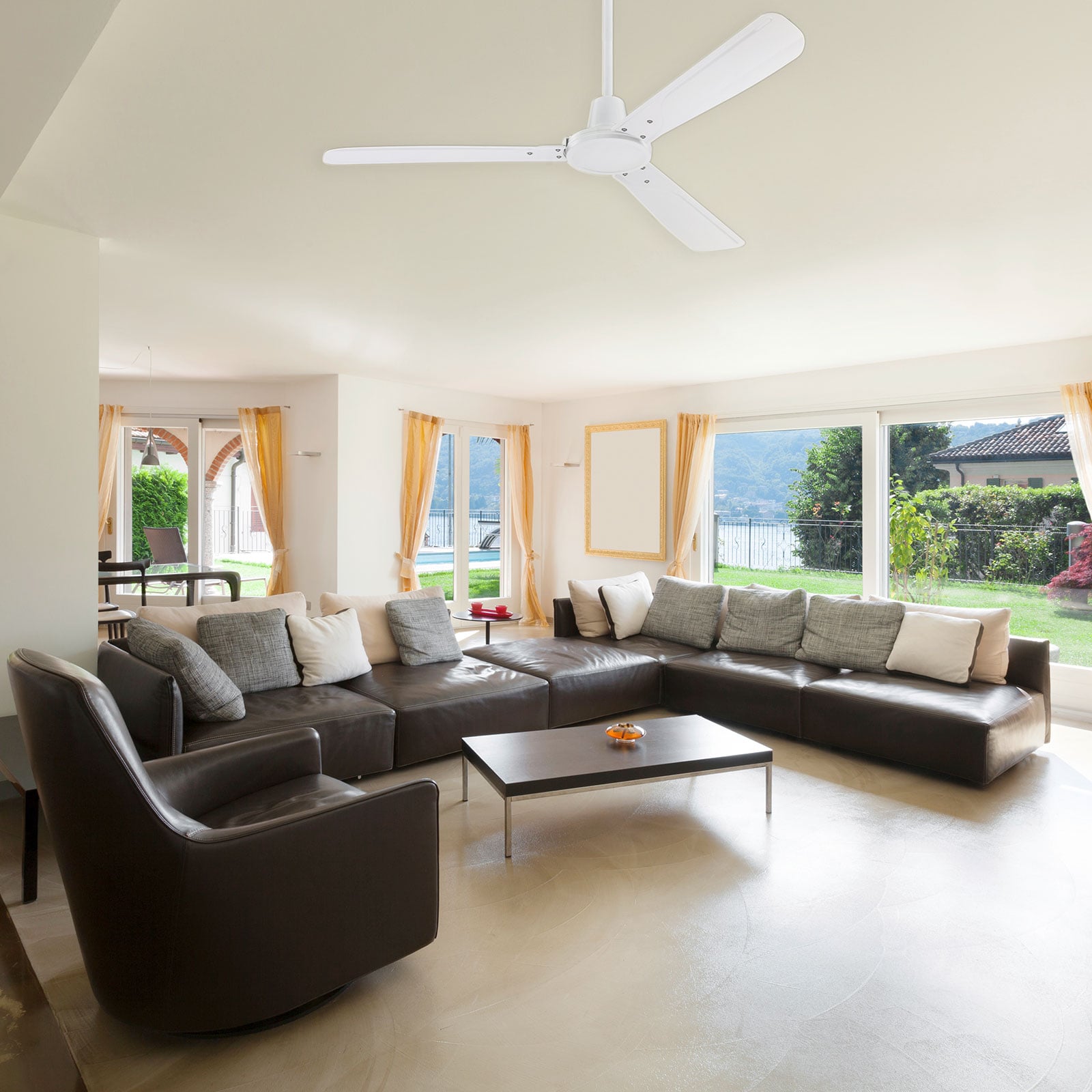 Urban Gale Deckenventilator, weiß, leise - Westinghouse