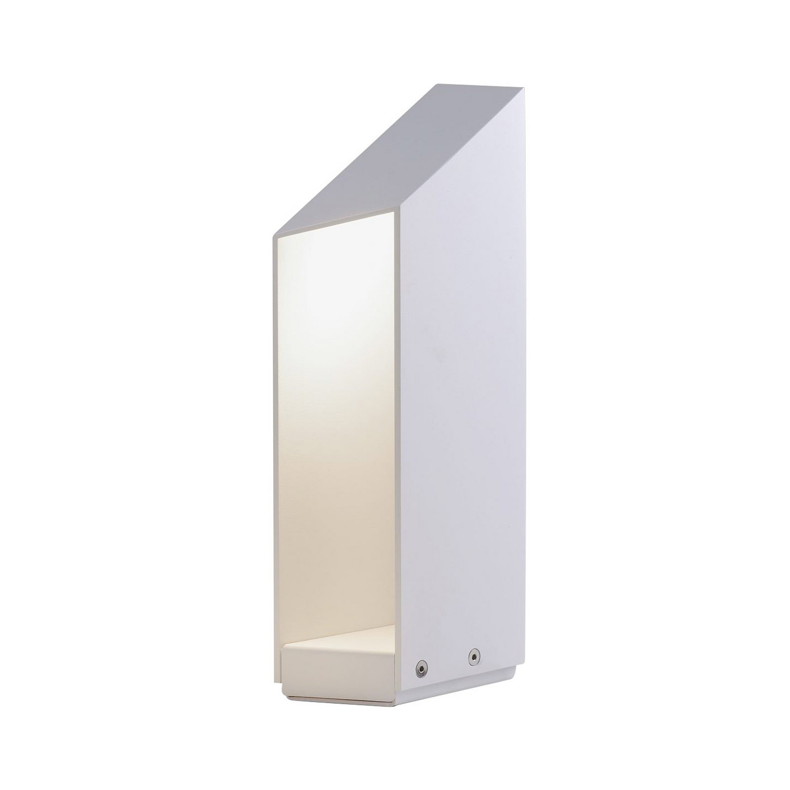 Candeeiro pilar LED MARSET Domus, altura 37 cm, branca, alumínio