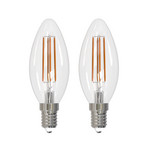 Arcchio LED-Leuchtmittel Filament E14 Kerze, 2er-Set, 3000 K