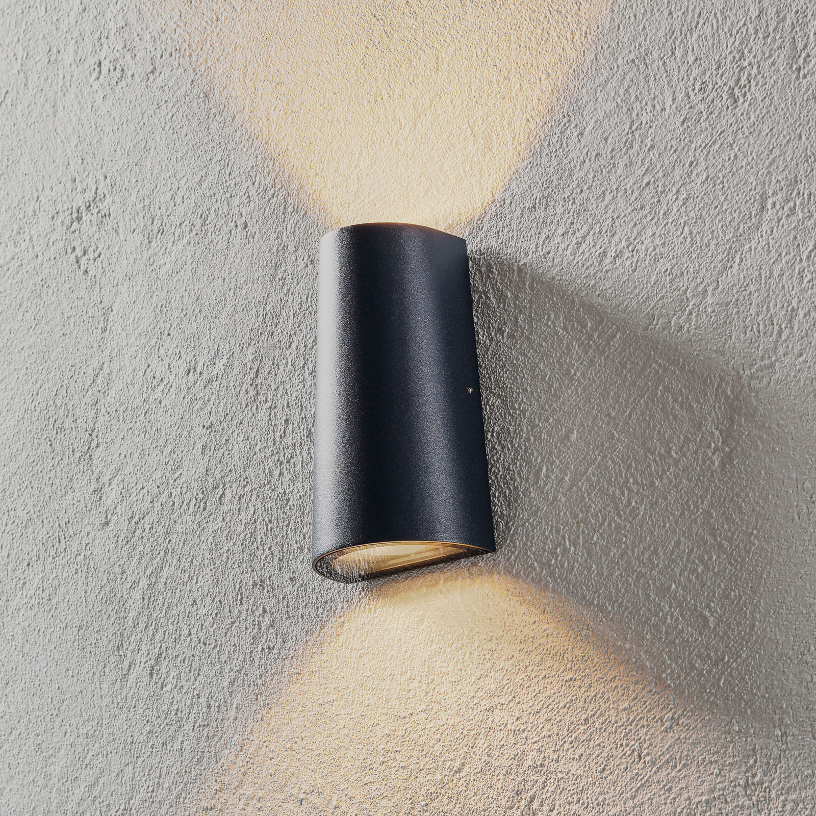 THORNeco Candeeiro de parede LED redondo com cone de azevinho para