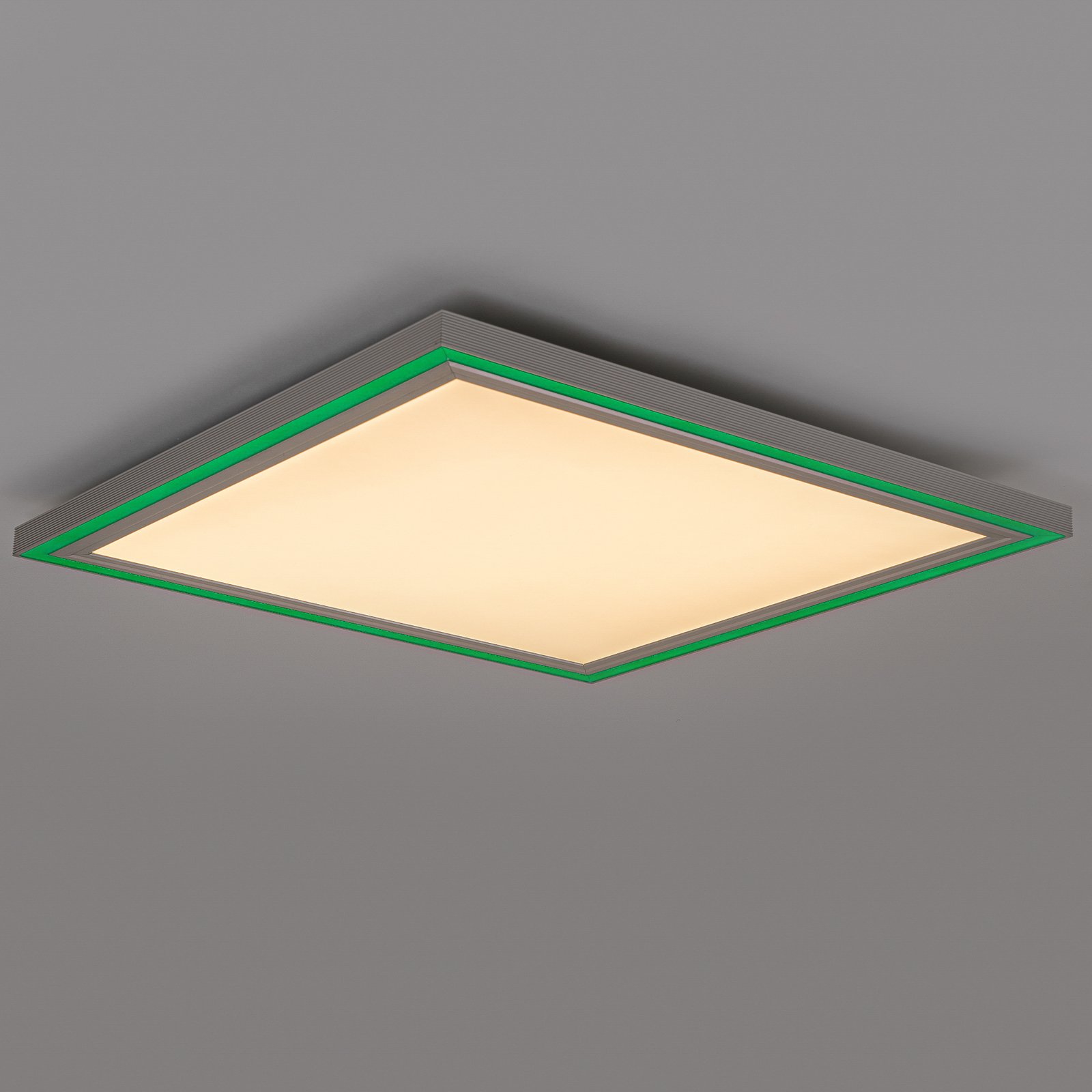 Lucande Melistro LED ceiling lamp, RGB, angular