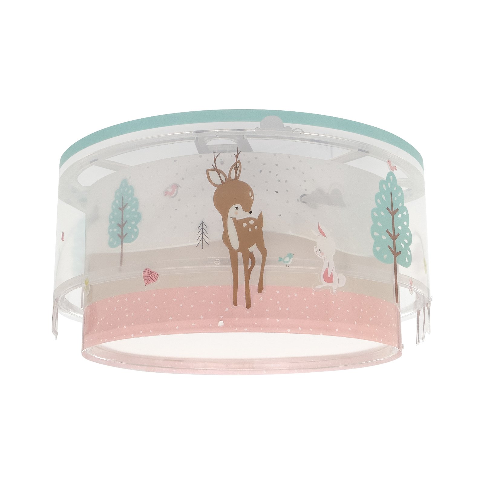 Detské stropné svietidlo Dalber Loving Deer, motív jeleňa