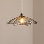 Κρεμαστό φωτιστικό Tel, μαύρο, μέταλλο, Ø 50 cm, μέταλλο