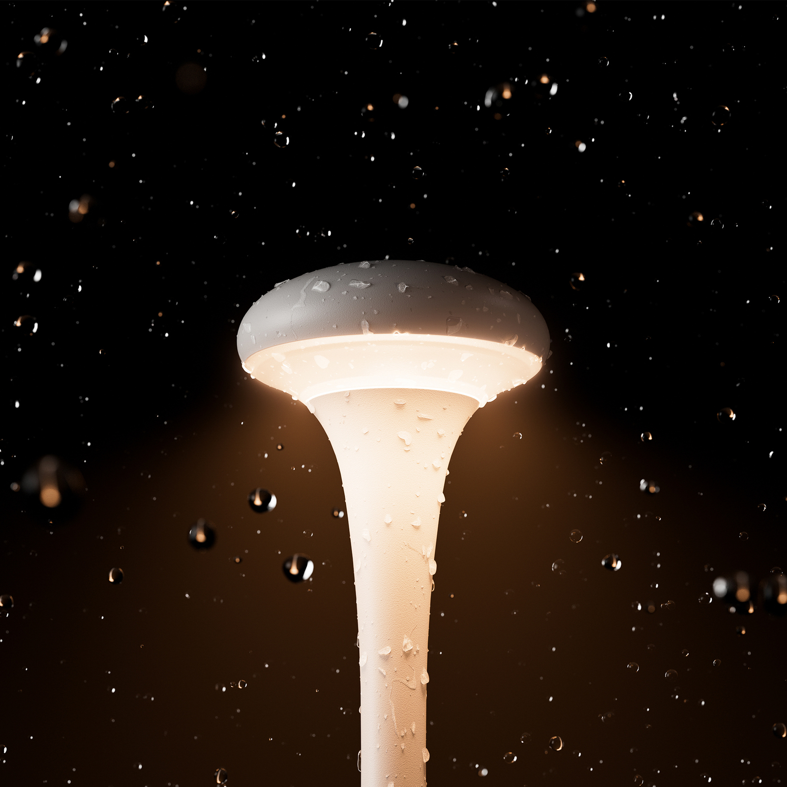 "Nudrop" LED įkraunama stalinė lempa, IP54, sniego baltumo