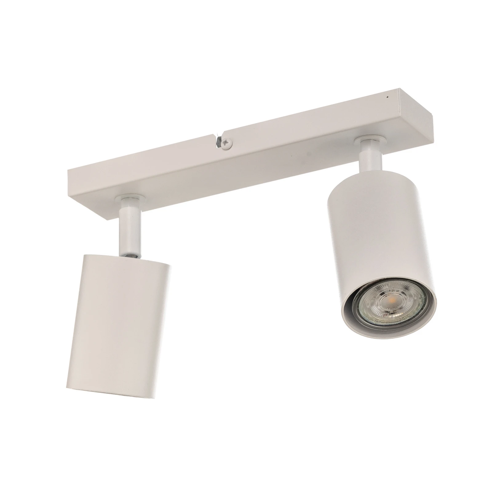 Faretto da soffitto Zoom, a 2 luci, bianco