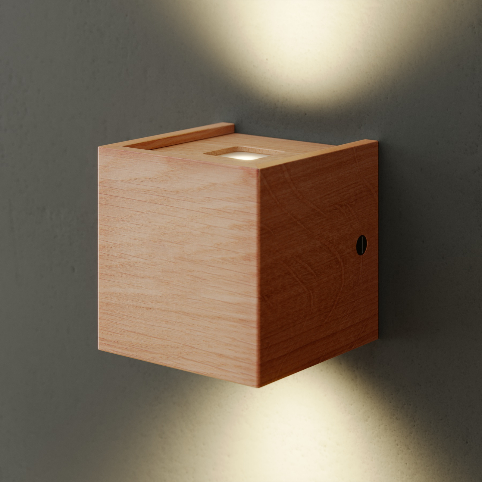 Plafoniera LED Mila in legno, dimmerabile, 10 cm