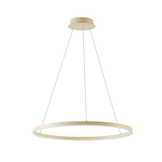 Albiona LED pendant light, beige, 1 ring, Ø 80 cm - Arcchio