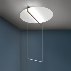 ICONE Essenza LED závěsné 927 Ø90cm bílá/bronz