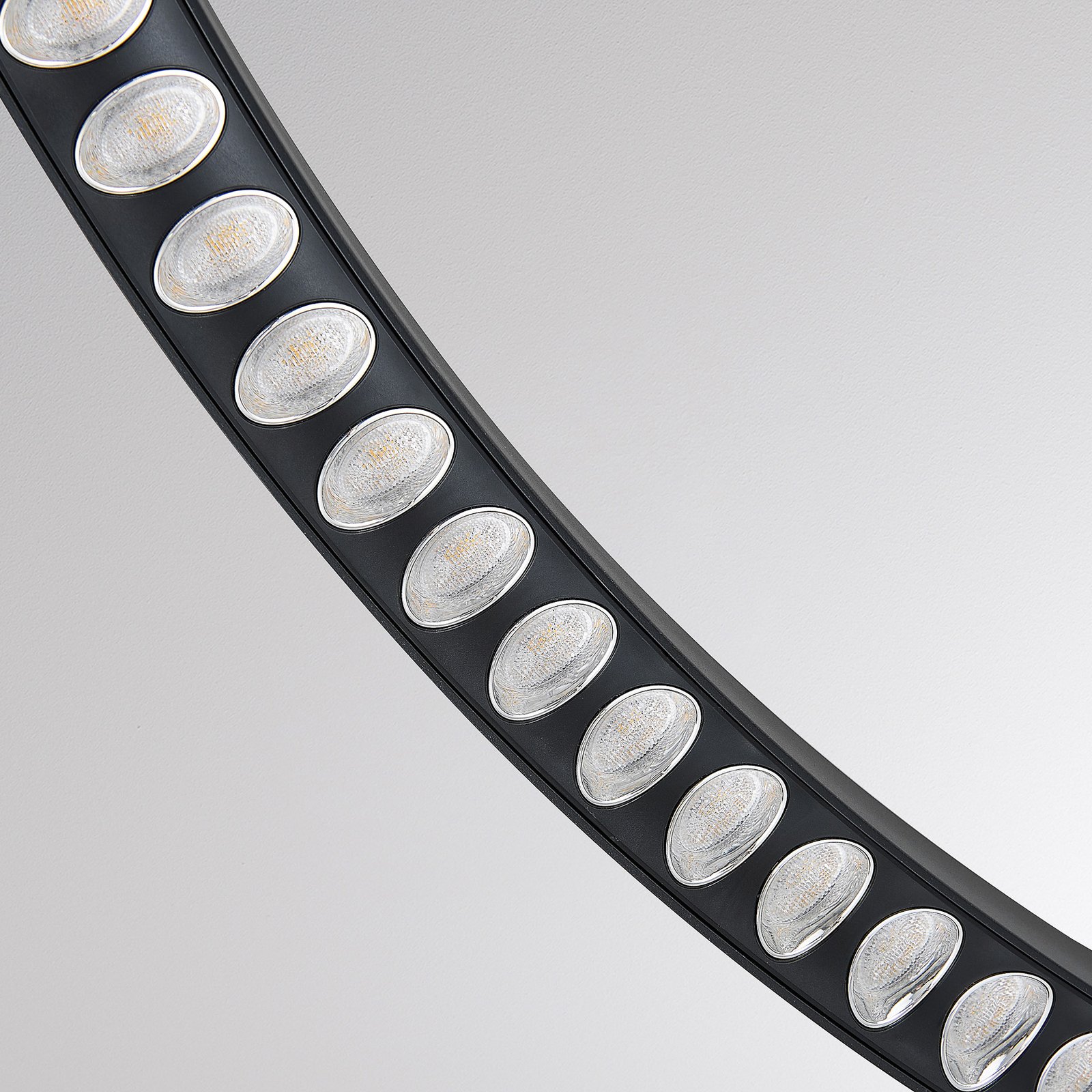 Molto Luce Suspension LED Perfora Pro, noir, Ø 90,5 cm