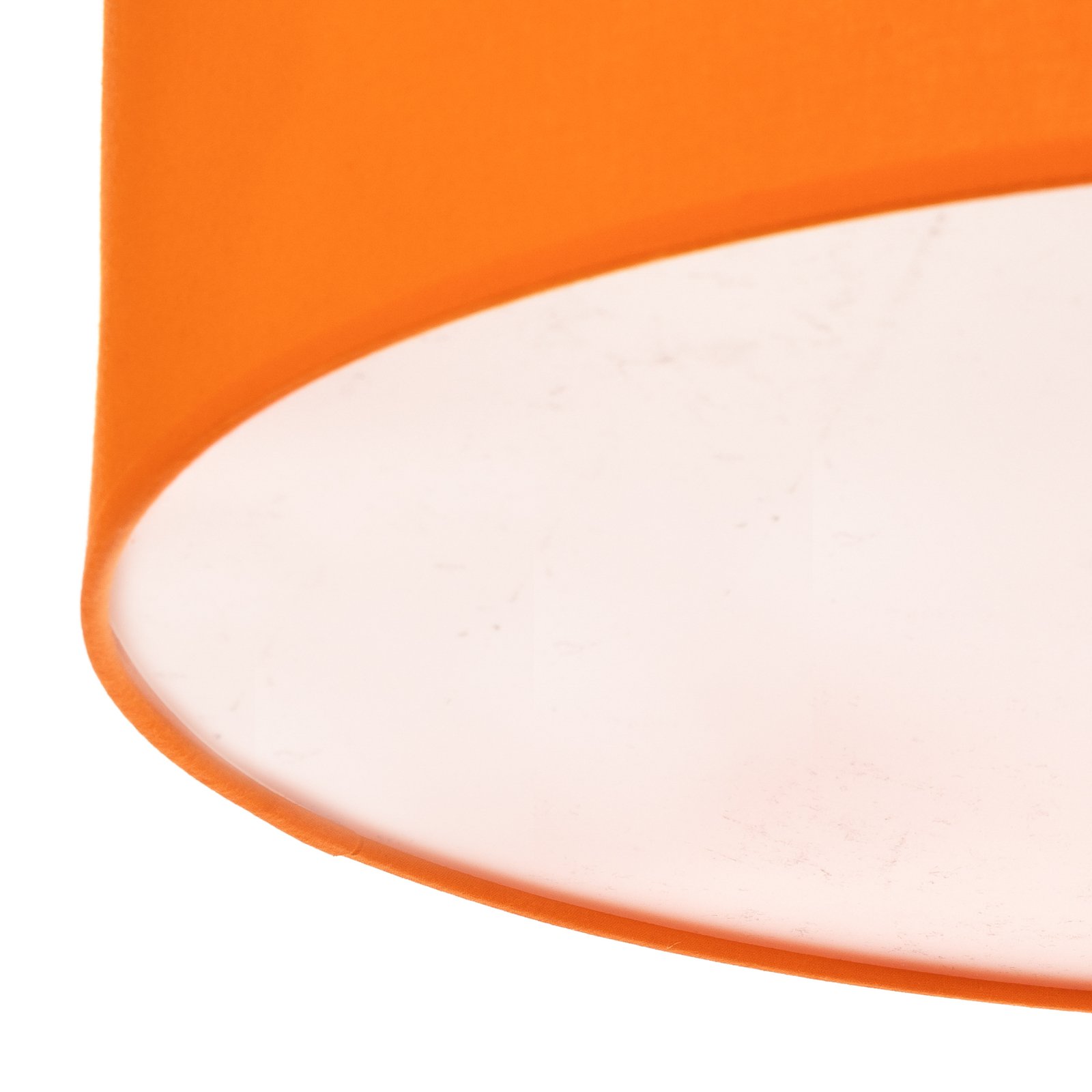 Euluna Roller couverture, abat-jour en tissu orange, Ø 50 cm