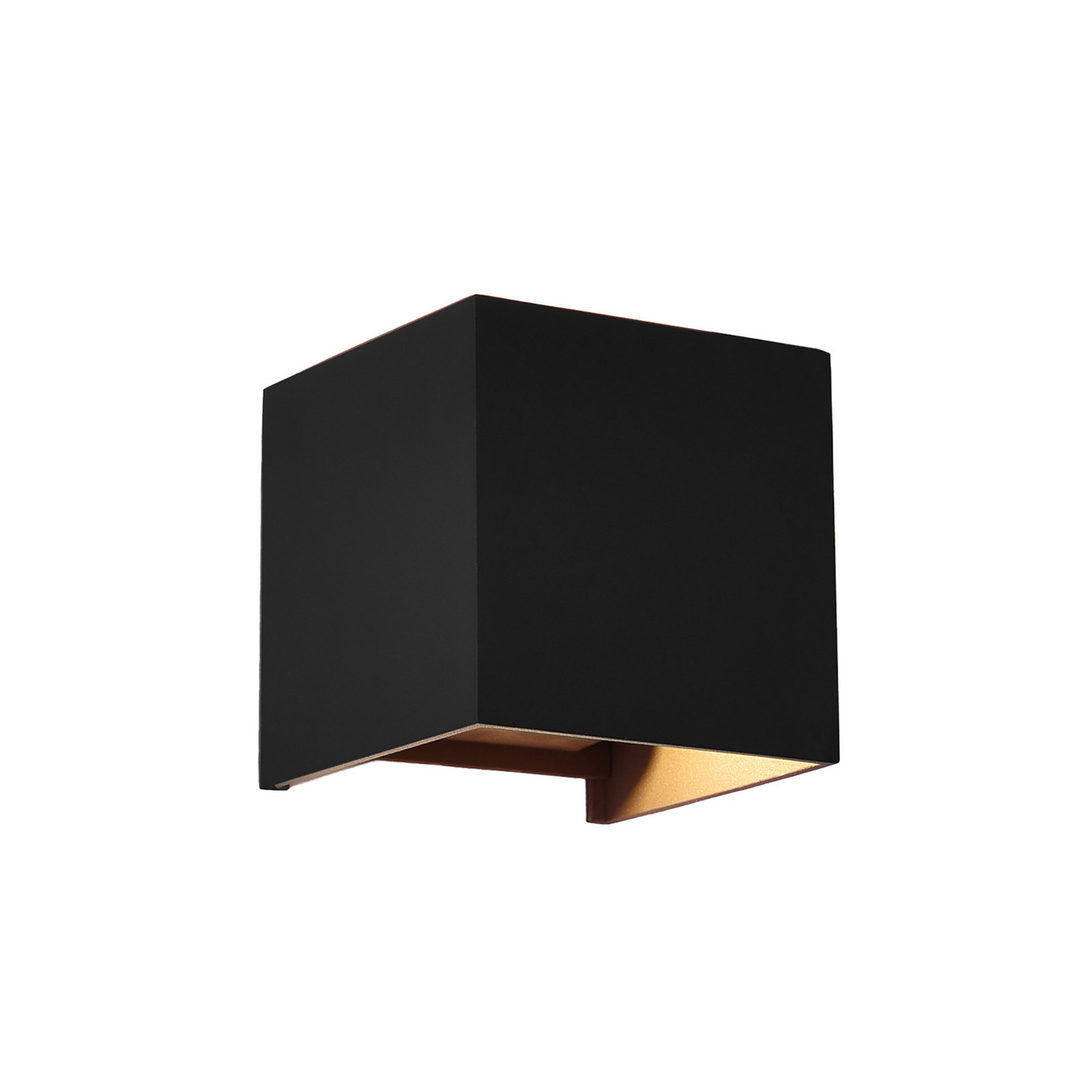 Mantra Iluminación Davos LED vanjska zidna svjetiljka, crna, kvadratna, prigušiva, aluminij - crno
