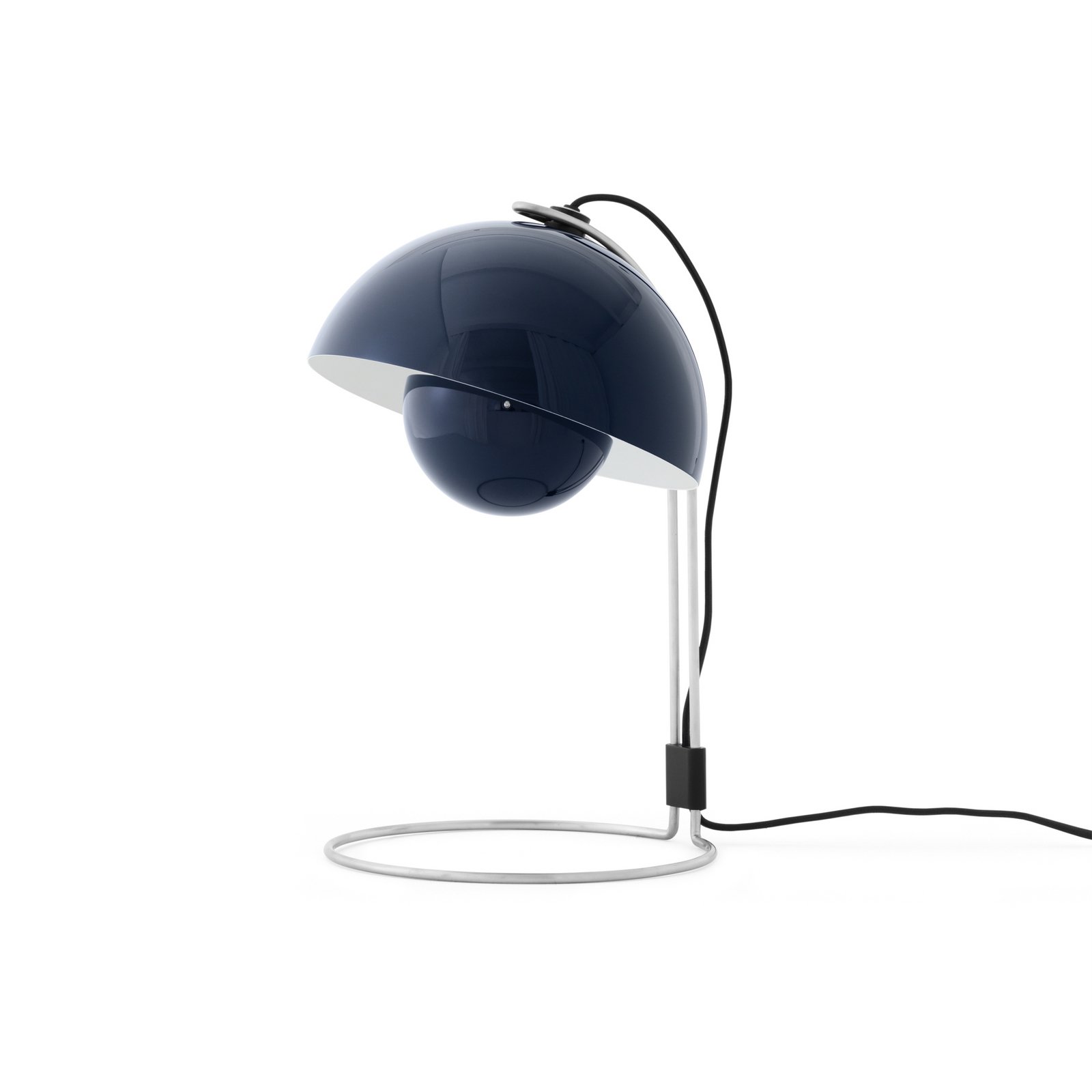 Lampe à poser Flowerpot VP4, bleu acier, 39 cm - &TRADITION