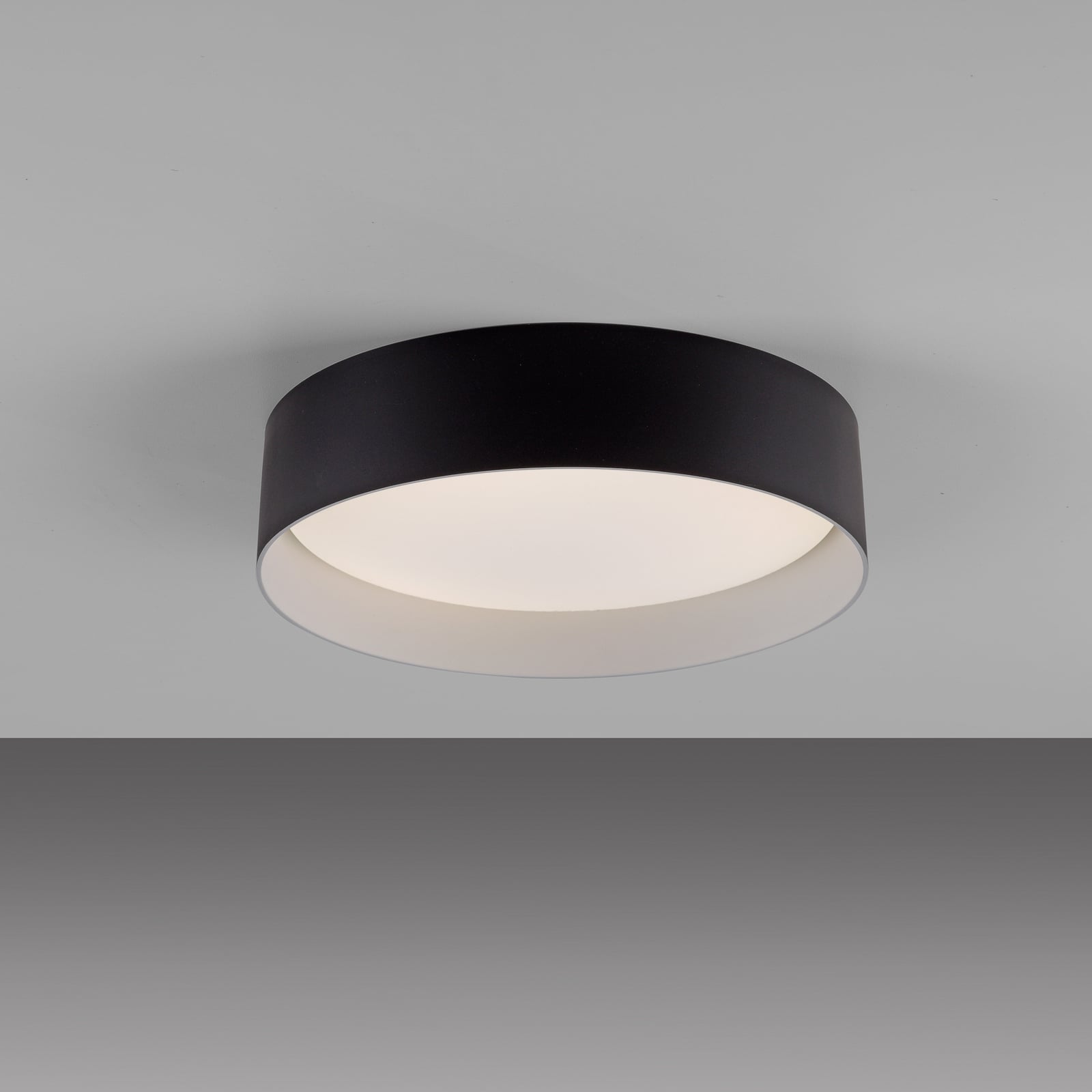 LED lubinis šviestuvas „TAVOLI“, juodos spalvos, skersmuo 29 cm, metalas, CCT,